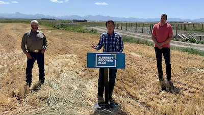 Picture of grant announcement in United Irrigation District