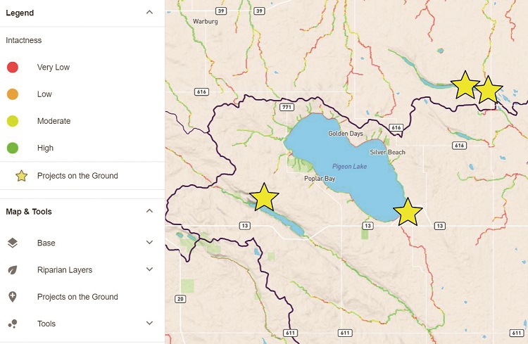 The Riparian Web Portal in action. | Riparian Web Portal