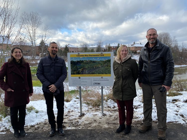 Town of Caledon, Columbia Way Stormwater Pond project